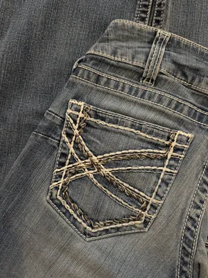 Ariat Women's Medium Dark Blue Flare Jeans thumbnail 7