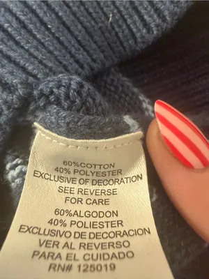 Joseph Navy Striped Crewneck Sweater with Pink Floral Appliqués thumbnail 4