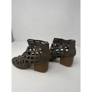 Qupid Women's Caged Block Heel Booties‎ Sz 8.5 thumbnail 4