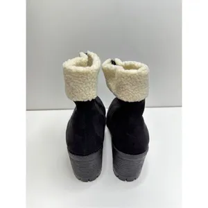 Bella Vita Cable Lug Black Booties Faux‎ Shearling Size 8.5 New thumbnail 7