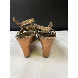 Anne Klein Women's Gold Shoes/Sandal/Wedge Heel 3.25" Size 7.5 SKU 3500 thumbnail 4