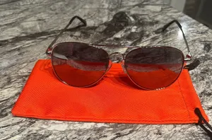 Dolly Silver Aviator Sunglasses with mirror Lens thumbnail 1