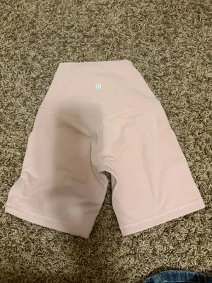 LuLuLemon Align High-Rise Shorts 6" Size 0 Pink Haze NWT NEW Pastel Biker Fitted thumbnail 3