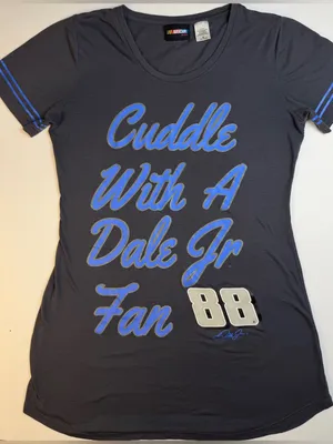 Nascar Black Fan Tee with Subtle Hem Detail Blue Size M thumbnail 1