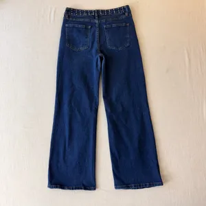 Vigoss Studded Wide Leg Jeans Womens 3/26 Blue thumbnail 3