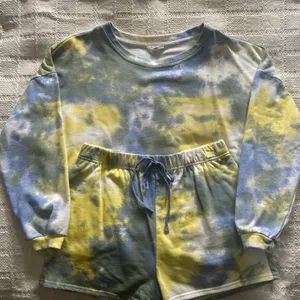 Blu Pepper Tie-dye Top & Shorts Set Size M thumbnail 1