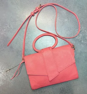Universal Threads Ring Handle Envelope Convertible Crossbody | Coral Pink NWOT thumbnail 1