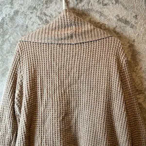 La Fee Verte Anthropologie Tan‎ Knitted Cardigan LG Cotton Wool Cottage Comfort thumbnail 3