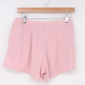 Unbranded Shorts Womens M Lounge Pink Solid Knit Pockets Excellent thumbnail 3