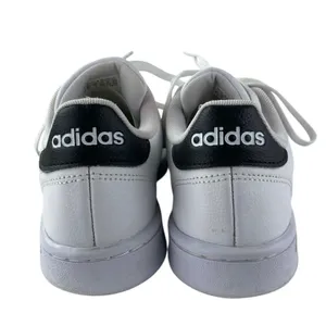 Adidas Grand Court Women's White Leather Lace Up Low Top Sneakers Shoes Size 8.5 thumbnail 3
