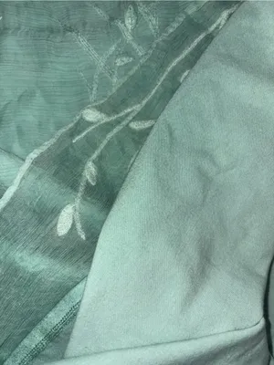 Soft Surroundings Mint Green Embroidered Short-Sleeve Dress thumbnail 4