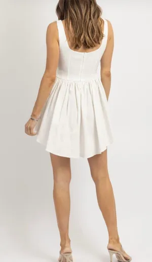 Carrie white corset mini dress thumbnail 3