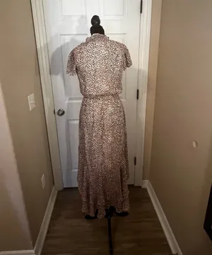 Leopard print midi dress Brown Size XS thumbnail 3