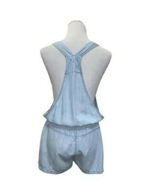 Lovestitch pinstripe short overalls L thumbnail 5