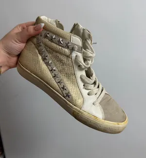 Vintage Havana High-Top Studded Sneakers thumbnail 1