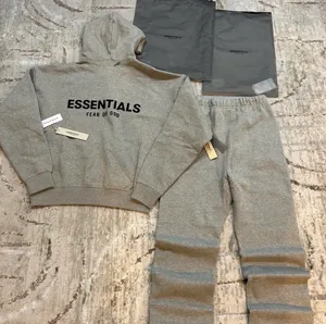 Essential Dark Oatmeal Fear of God Hoodie and sweatpants X small thumbnail 5