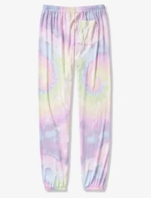 Victoria's Secret PINK Cozy Pastel Rainbow Tie-Dye Pajama Pants thumbnail 5