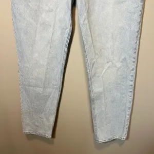 Abercrombie & Fitch Curve Love 90s Straight Ultra High‎ Rise Jeans Light Wash 10 thumbnail 3