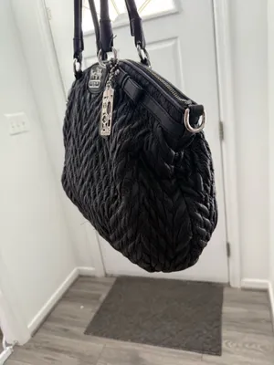 Coach 70th anniversary quilted chevron nylon satchel bag thumbnail 6