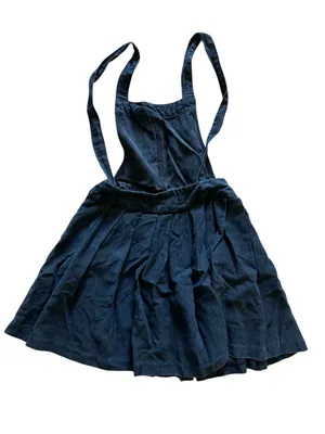 Joe’s Jeans Black Denim Pinafore Overalls Dress | Small thumbnail 2