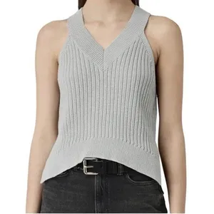 Allsaints Manson Cropped Knit Sweater Vest Size Large EUC thumbnail 1