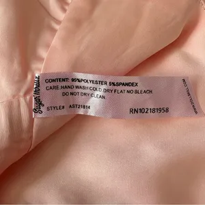 NWT Dolls kill Sugar Thrillz Peach Satin Corset Top size xxs thumbnail 8