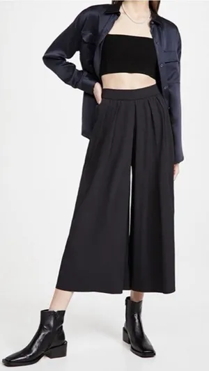 New Balance Well Being Culottes Black XL NWOT Wide Leg Athleisure Pants thumbnail 1