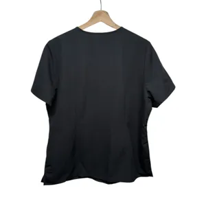 Figs Scrub Top Women XL Black Casma 3 Pocket V Neck Medical Nurse Stretch FW1100 thumbnail 2
