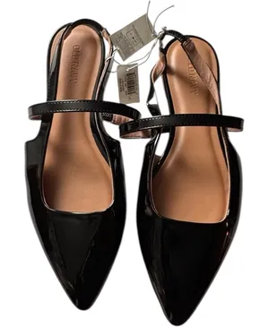 Old Navy Slingback Blackjack Patent Women's Pointed Shoes Sz 6 NWT thumbnail 1