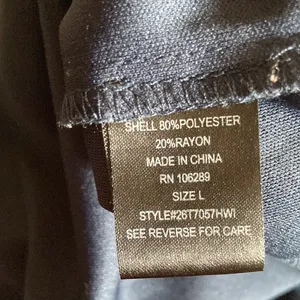 Trixxi V-Neck Short Jumper with Elastic Waist. Size L. Navy Blue, short sleeve thumbnail 10