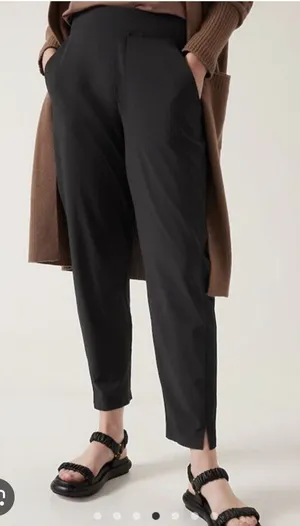 Athleta Brooklyn Black Ankle Pants Plus Size thumbnail 1