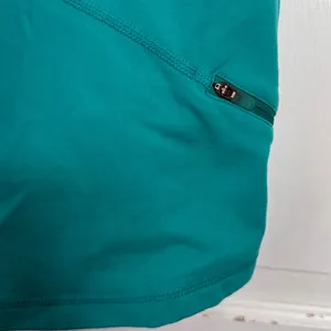 Lululemon Cross Back Zip Pocket Tank in Teal W1997 Sz 12 thumbnail 2