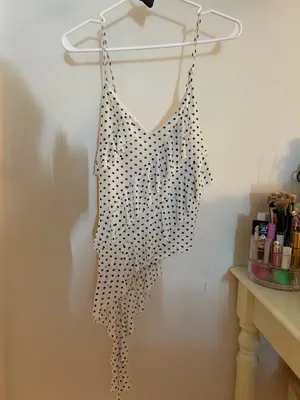 Polka Dot Top White thumbnail 2