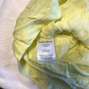 NWT For Love & Lemons Yellow Rana Mini Dress - Size Large thumbnail 4