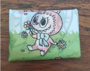 Labubu Chic Kawaii Retro Eco Friendly Trendy Packable Sturdy Reusable Nylon Bag thumbnail 1