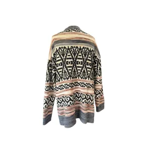 Lucky Brand Women's Southwest Aztec Cardigan Sweater Size Large Oversized boho thumbnail 6