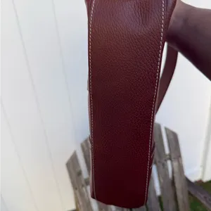 Dooney‎ & Bourke Tan Pebbled Leather Zipper Closure Hobo Shoulder Bag W thumbnail 7
