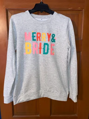 Merry & Bride Sweatshirt Size M thumbnail 1