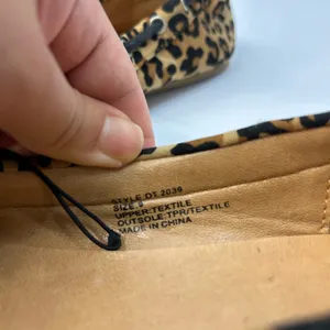 NWOT Dots Leopard Print Women's Flats size 9 Brown thumbnail 7