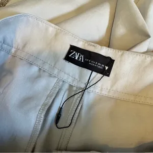 NWOT Zara High Rise Trouser Pants Sz Small Grey Wide Leg thumbnail 7