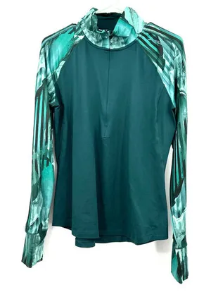 Brooks size‎ medium quarter zip pullover sweatshirt green thumbnail 1