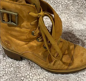 Timberland Kori Park Womens 9 Wheat Nubuck Suede Leather 6in Lace Up Heel Boot thumbnail 13