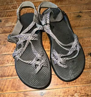 Chacos gray double strap orthotic arch support gorpcore 8 sandals thumbnail 1