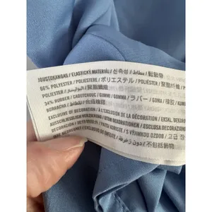 Abercrombie & Fitch Blue Puff Sleeve Smocked Knee Length Dress Size Small thumbnail 8