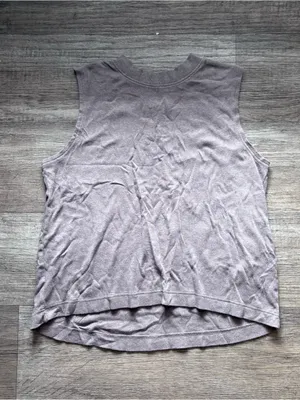 Pact Women's Brown 100% Organic Cotton Muscle Tank Casual Fall Summer Sz L Top thumbnail 2