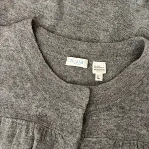 AQUA Silk Cashmere Cardigan Sweater Snap Front 3/4 Sleeve Knitwear Large thumbnail 10
