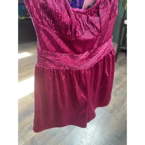 PrettyLittleThing Pretty Little Thing Sequence Romper in Pink thumbnail 2
