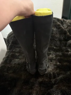 Sorel Slimboot Tall Riding Boots Womens 8.5 Waterproof Black Suede Leather thumbnail 3