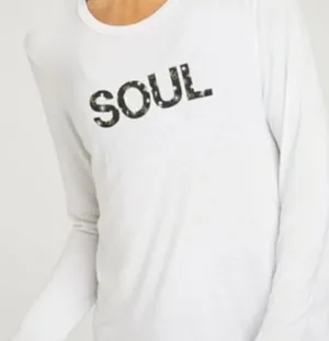 Soulcycle White Long Sleeve Top thumbnail 1