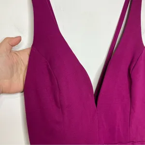 Lulus magenta sexy skater dress size‎ medium thumbnail 4